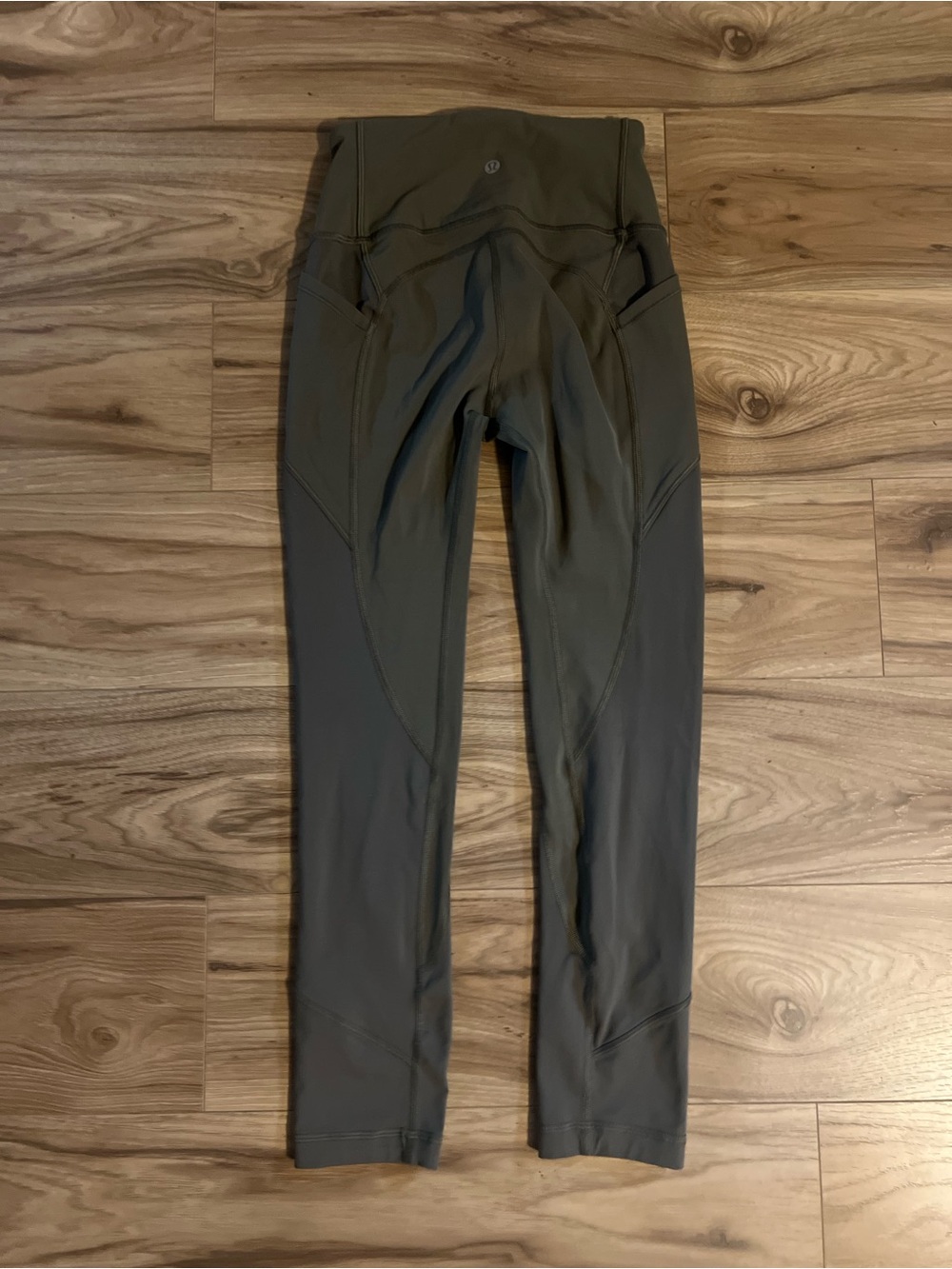 Lululemon All The Right Places High-Waist Light Olive Green Active Leggings 2 - Picture 5 of 6